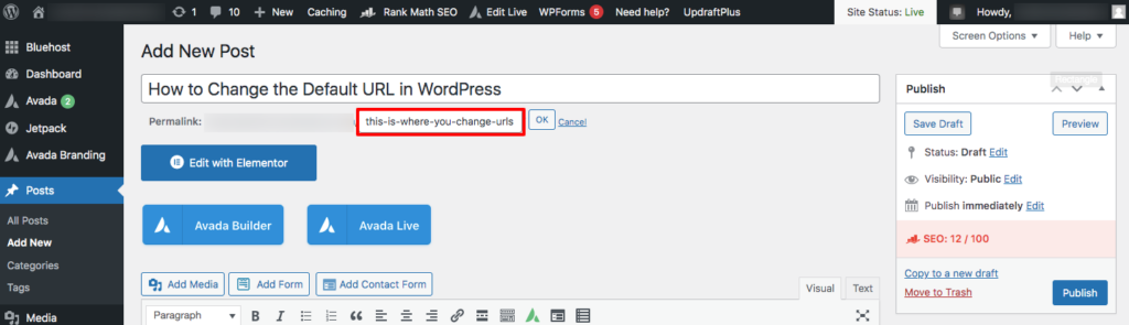 how-to-change-URL-in-wordpress